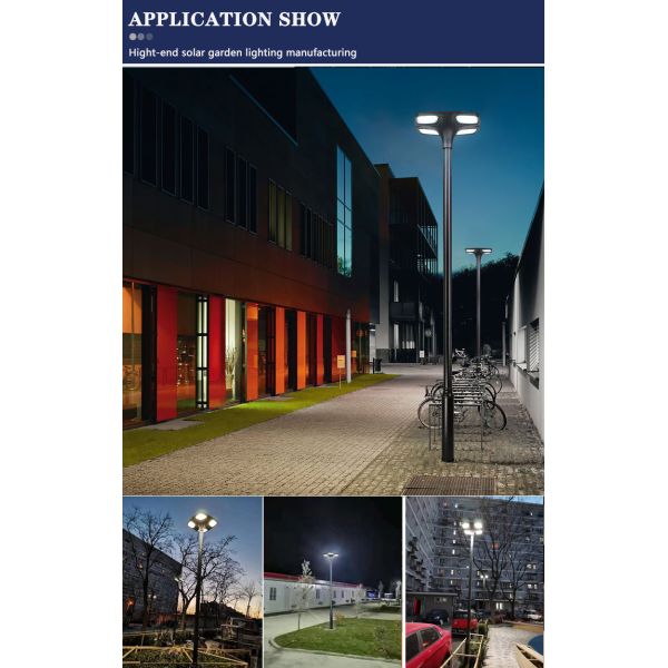 IP65 Waterproof Clover LED Solar Street Light Power Sensor Garden Lamp 3500K DC 6V