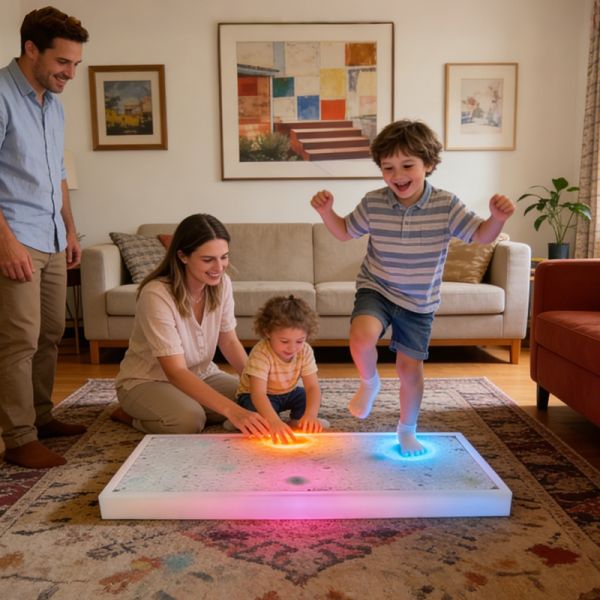 Interactive LED Sensory Floor Tiles: Touch-Responsive Light Up Tiles for Kids, Autism Therapy & Sensory Play Equipment