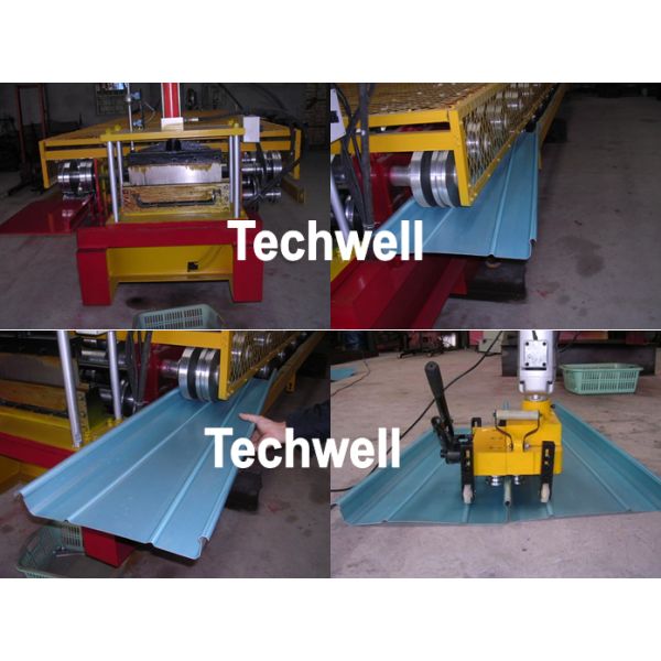 Custom Taper Roof Sheet Roll Forming Machine For Tapered Bemo Panel TW-STM400
