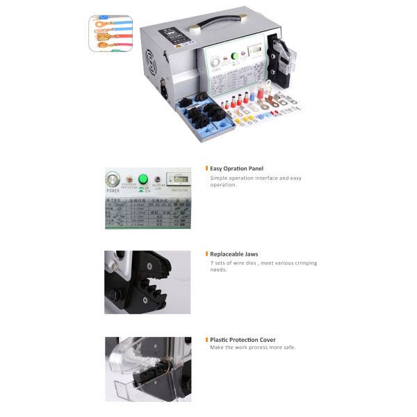 CX-50B2 Cold Pressed Terminal Crimping Machine , Insulated Cable Lug Crimping Tools