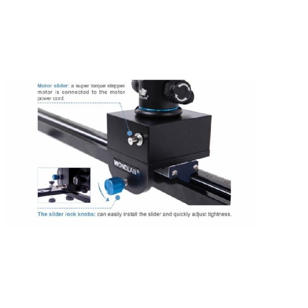 Wondlan Wired Electrically controlled Slider Dolly Track Rail 150cm w/ for DSLR camera