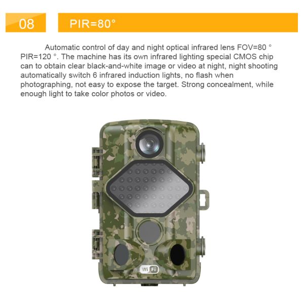Ip65 Bluetooth Wifi Trail Camera Fast Trigger Time Remote Waterproof Wildlife Camera