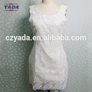 Buy cheap Ladies summer women sexy dresses ladies western designs with embroidery organza dress product