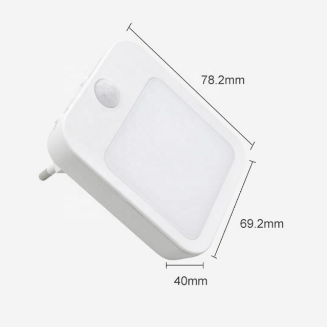 Motion Sensor LED Night Lights EU/US Plug Dimmable Cabinet Light for Baby Bedside Bedroom Corridor Wireless Night Lamp Lighting
