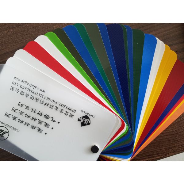 Cold Crack Resistant Plastic Coated Fabric , 500D / 1000D Coloured Tarpaulin Sheets