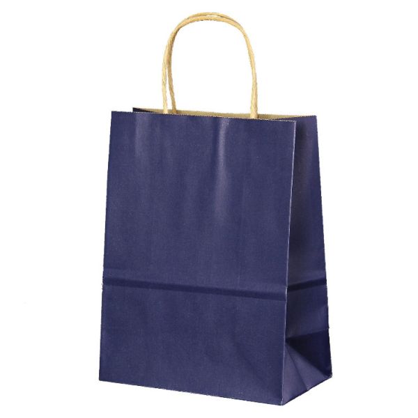 Recycled Twist Handle Campany Logo Printing Brown Kraft Paper Bag
