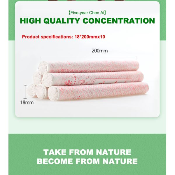ZhongYan Taihe Green Pure Moxa Rolls For Moxibustion Patches Chinese Mugwort