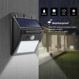 Buy cheap 6000K Security Solar Motion Sensor Lights Outdoor With 1200mah Lithium Battery product