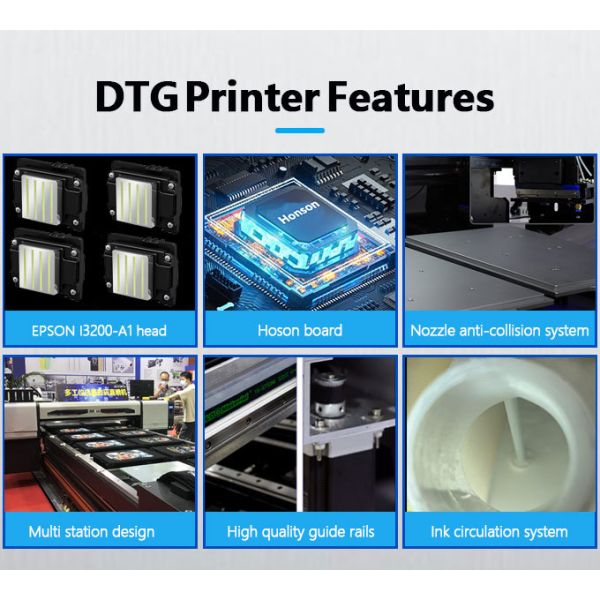 Precise Garment Placement DTG Printing Machine Fully Automatic With Sensors