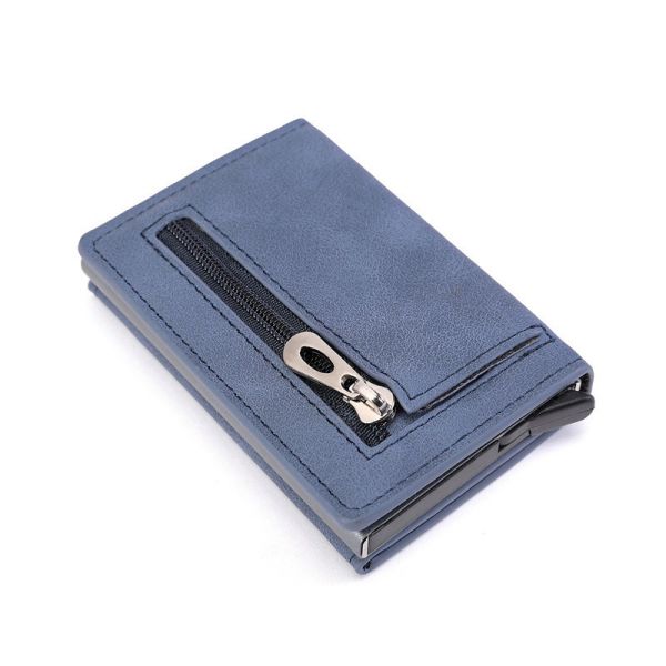 Fashion Style Multifunctional Metal Card Holder Men's Business Wallet with Custom Logo