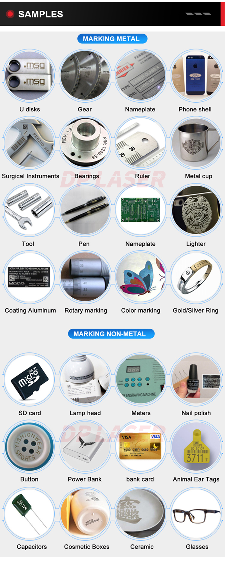 Double Galvo Large Format Splicing Fiber Laser Marking Machine For Metal Nonmetal Materials