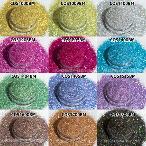 Natural Plant Environmentally Friendly Glitter Cellulose Fiber Biodegradable Cosmetic Glitter Bulk Pigment