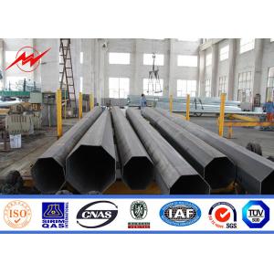 Electrical Distribution Line Power Transmission Poles With Cross Arm