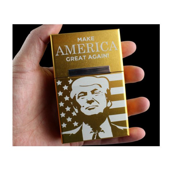 Funny Daily Household Items Trump'S Perimeter Aluminum Rolled Cigarette Box Magnet