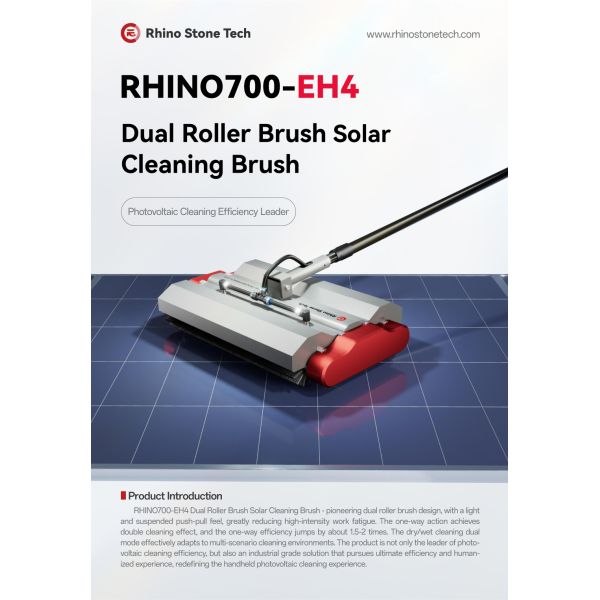 Mobile Solar Panel Roller Brush Solar Cleaning Tools