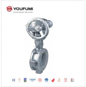 Buy cheap CF8 Gear Operated Butterfly Valve , PN6 Ss 304 Butterfly Valve Paper Making Use product