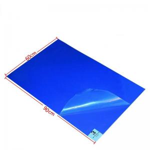 China Strong Adhesive Cleanroom Tacky Mat Polyethylene Sheets No Residue 24*45 on sale