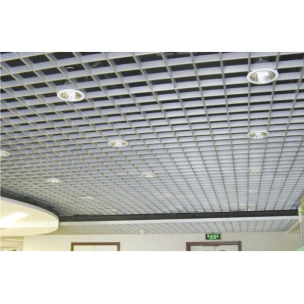 open cell Rectangle Metal Grid Ceiling Lightweight For decorative Suspended Ceiling