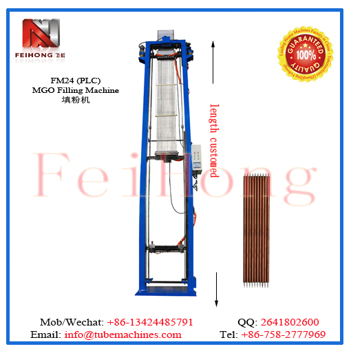 filler machine for tubular heater
