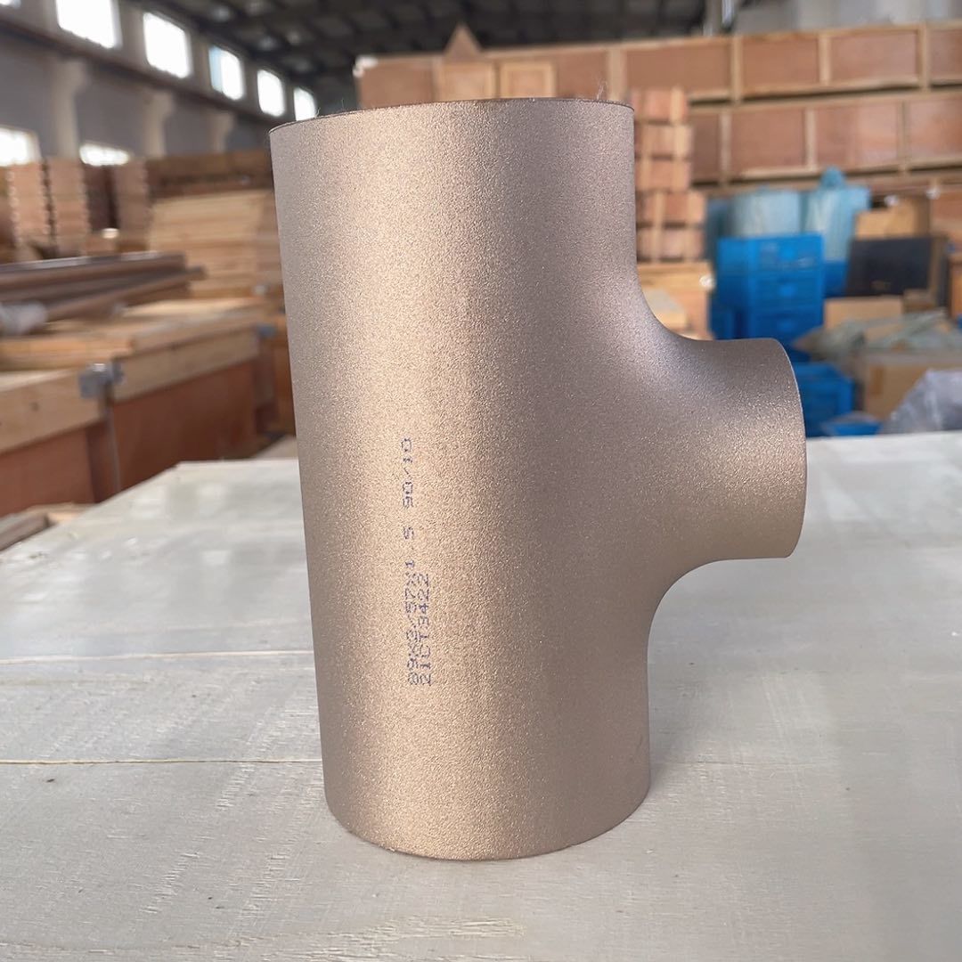 70/30 Copper Nickel Reducing Tee Socket Weld Fitting ASME B16.5 Class150 High Strength Forged