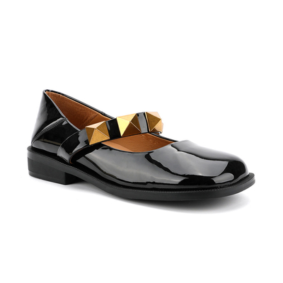 Womens Flat Loafer Shoes Round Toe Comfortable With Leather Lining