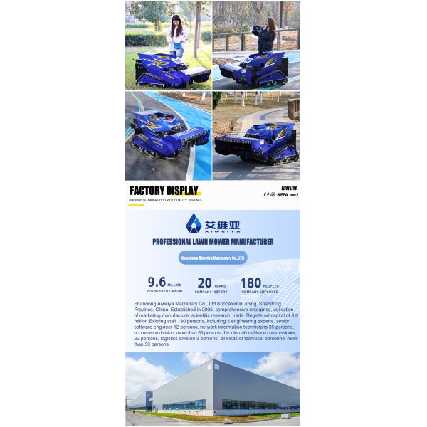 Self Propelled Cordless Remote-controlled DIY Lawn Mower Designed for Climbing 55 Slopes Rotary Blade Complex Terrains