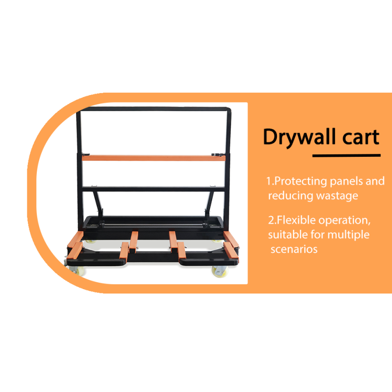 3000 Lbs Heavy-Duty Drywall Cart With Adjustable Panel Rack | Rolling Glass, Plywood & Sheetrock Dolly For Warehouse, Garage & Construction