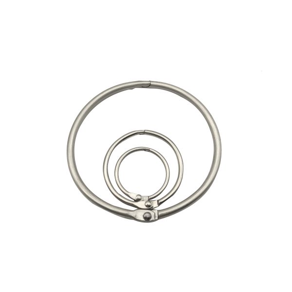 DIY Craft Album Stainless Steel Binder Clips Keychains Rings DIY Card Album Binder Rings Book Rings