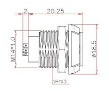 7 Pin Circular Plastic Push Pull Connector Adapter For Breathing Machine