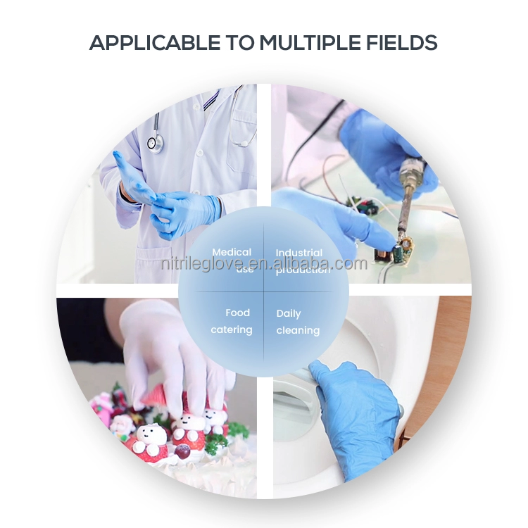 Powder Free Disposable Nitrile Gloves 6 Mil Heavy Duty