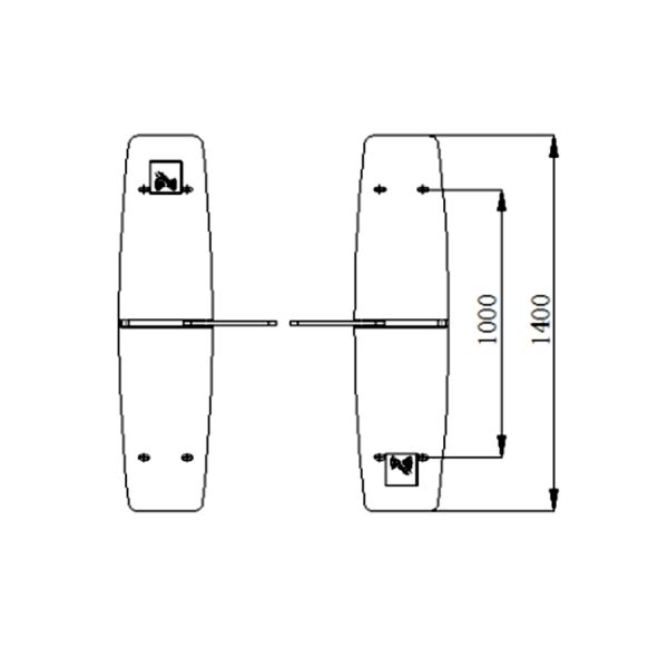 304 Stainless Steel Sliding Turnstile Barrier Gate High Security Infrared Anti Pinch