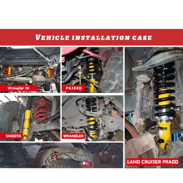 Adjustable Height Foam Cell Shock Absorber with Dual Oil Seal and German Fuchs Oil for 4x4 Off-Road Cars