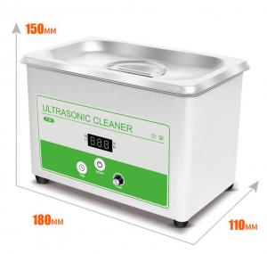 China Small Benchtop Ultrasonic Cleaner 0.8L Ultrasonic Bath Cleaner For Lab  Digital Display Of Set And Actuall Timer on sale
