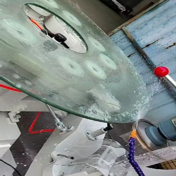 Irregular Glass Edging Machine With 35mm Maximum Width And 110mm-2100mm Processing Diameter
