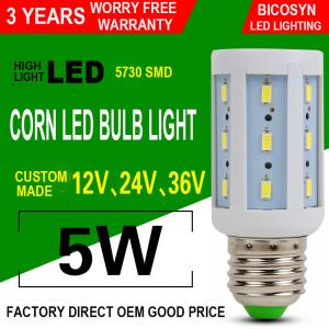 China 5W LED Corn COB Bulb E26 E27 5730 SMD LED Lamp Bulb (40w Incandescent Bulbs Equivalent), 360° Lighting, Non-Dimmable on sale