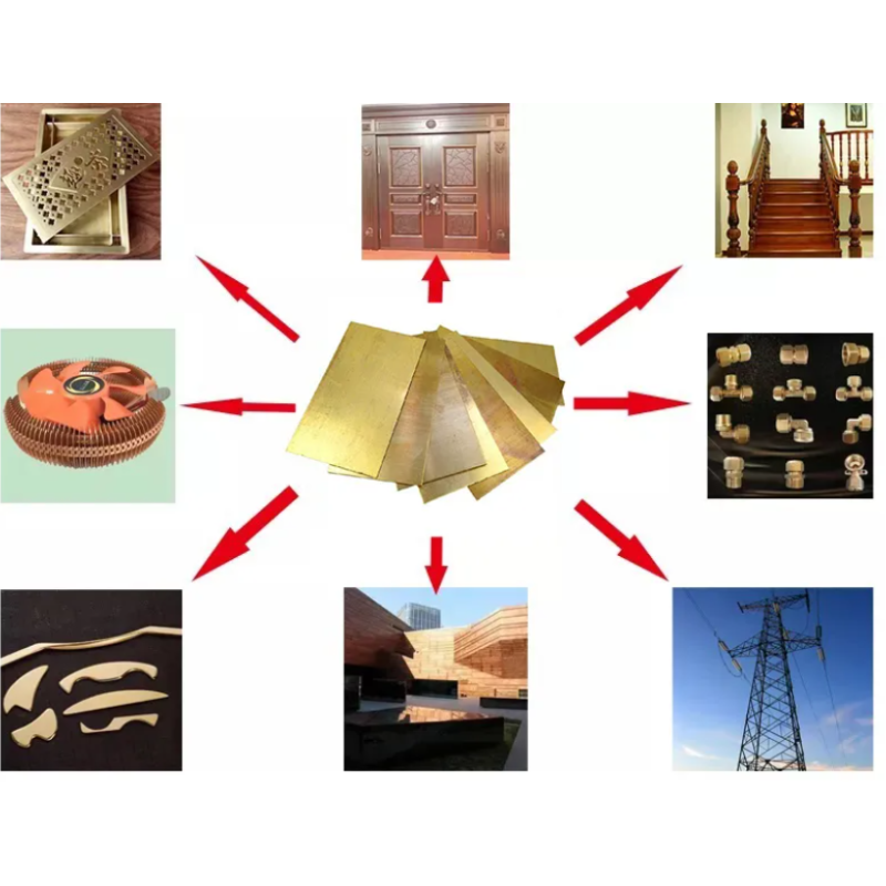 Brass sheet used in architectural paneling application