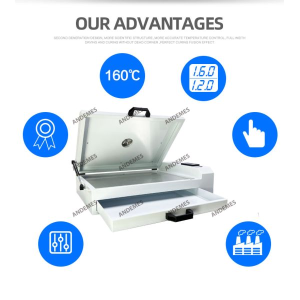 220V 110V Desktop DTF Oven T Shirt Direct Transfer Drying Machine For Printing Needs
