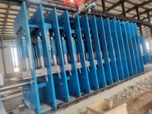 Buy cheap 16Mpa Vulcanizing Press Rubber Conveyor Belt Production Line Blue Green product