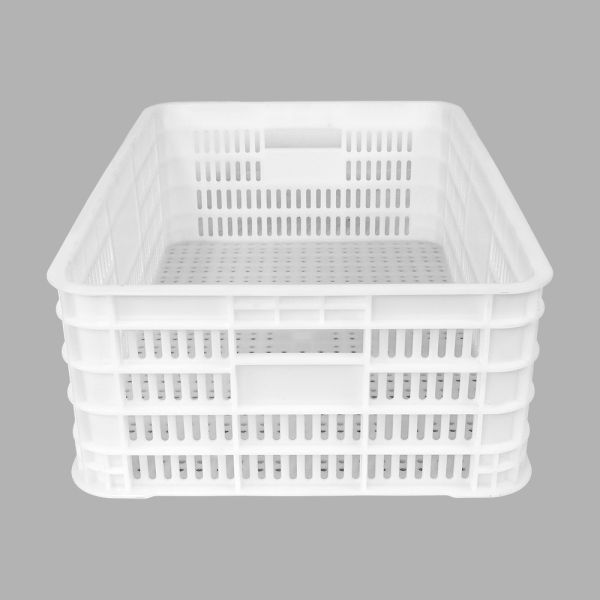 Customized Logo Stackable Plastic Storage Basket for Supermarket Display and Storage
