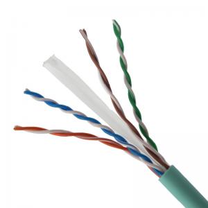 Buy cheap Network Data Supply 4 Pair 23awg CAT6 UTP Lan Cable Color coded PE Insulation product