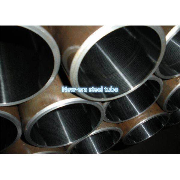 High Precision Hydraulic Cylinder Steel Tube , Black Steel Cylinder Pipe