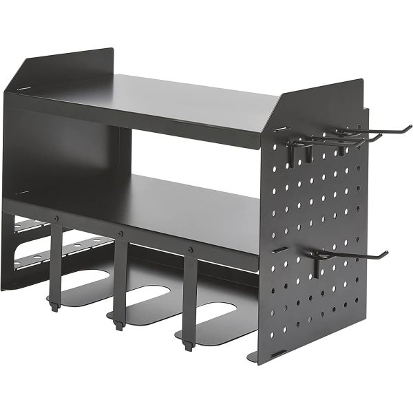 Tool Storage Rack Heavy Duty Metal Wall Mount Shelf Storage Box with Plant Fiber Type