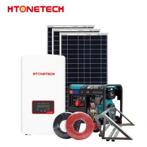 China Htonetech Hybrid Solar Wind Power Generation System 200ah IP65 on sale