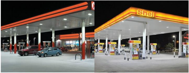 Outdoor LED Canopy Lights IP66 150w Wide Beam Angle Aluminum Lamp 5 Years Warranty