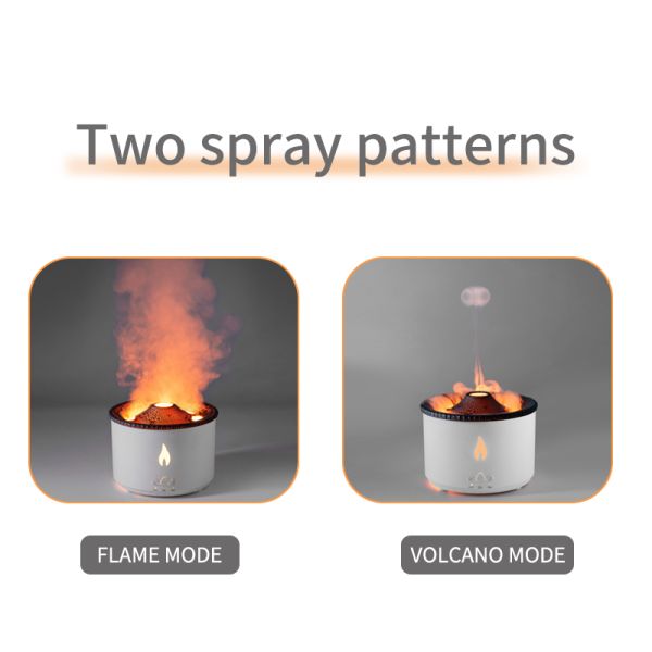 Experience the Difference with 3D Flame Ultrasonic Volcano Humidifier Aroma Diffuser