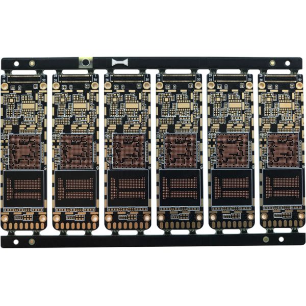 10 Layer HDI Electronic Circuit Board High Frequency PCB Plugged Vias 2.0mm