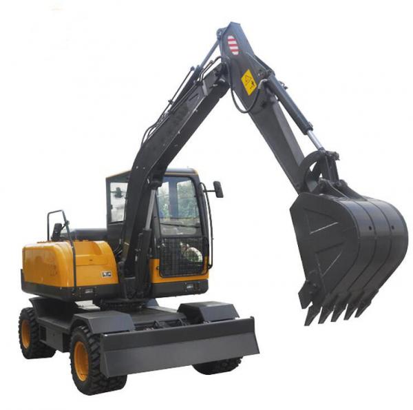 Quality Humanized 6 Ton Wheel Excavator Machine For Construction Low Fuel Consumption for sale