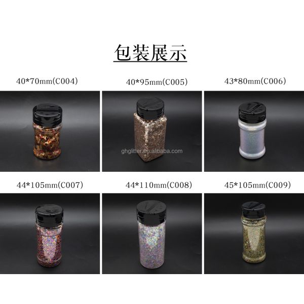 Chunky PET Christmas Decorations Custom Glitter Mix Hexagonal Eye Sequin Pigment