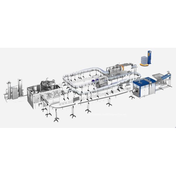 SUS304 10000BPH Bottled Water Filling Production Machines Hygiene grade