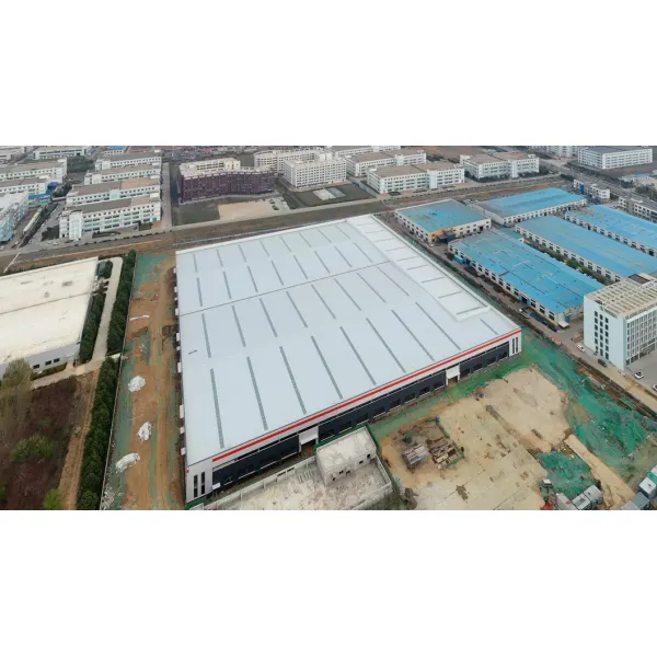 High-Strength Q355B Steel Prefab Warehouse: 12-Class Wind Resistance, 8-Class Seismic Design